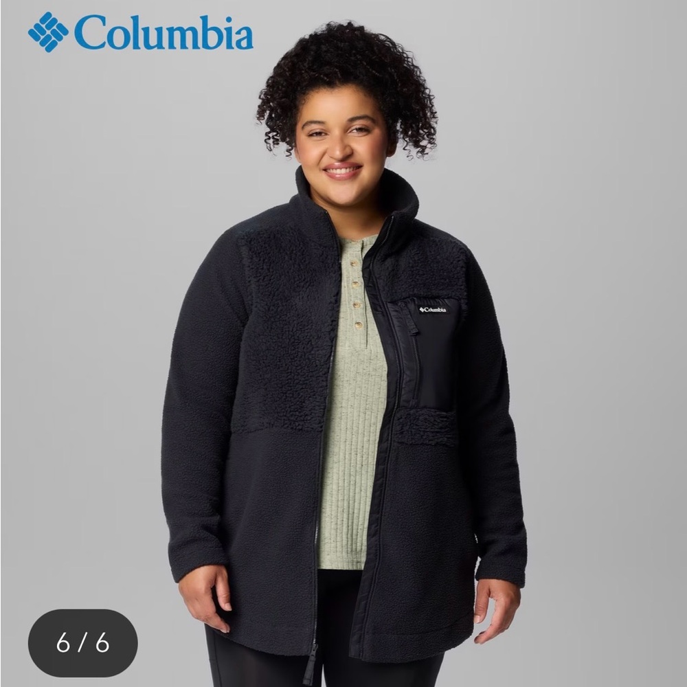 NWT Women's Columbia Lodge Sherpa FullZip Fleece Jacket Plus Size 3X - Picture 5 of 9